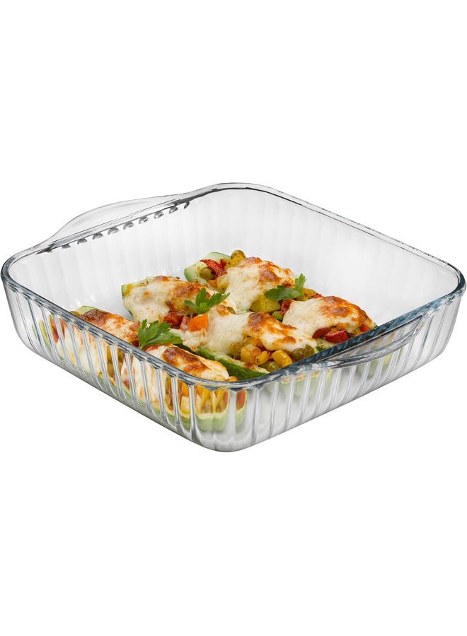 Pasabahce Borcam Rectangular Platter Clear - Image 2