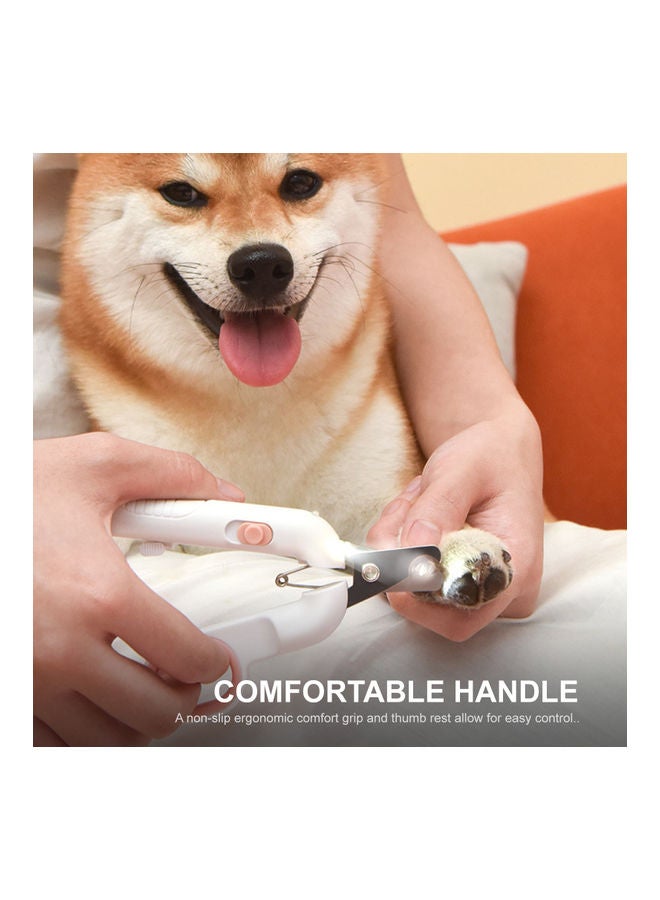 NIBEMINENT Pet Nail Clippers With LED Light Green/White - Image 4