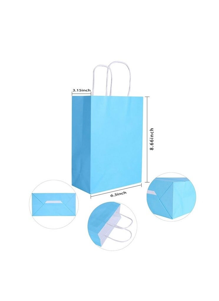 Kraft Paper Party Bags 24 Pieces set 15x21x8 cm Multi-Color Eco-Friendly Paper Gift Bag with Handles for Retail Shopping, Birthday, Wedding Celebrations, Bridal Shower, and Party Favors - pzsku/ZE46DC7333440C80FAA11Z/45/_/1735901429/167870b3-7248-4e96-8624-f344c614cc58