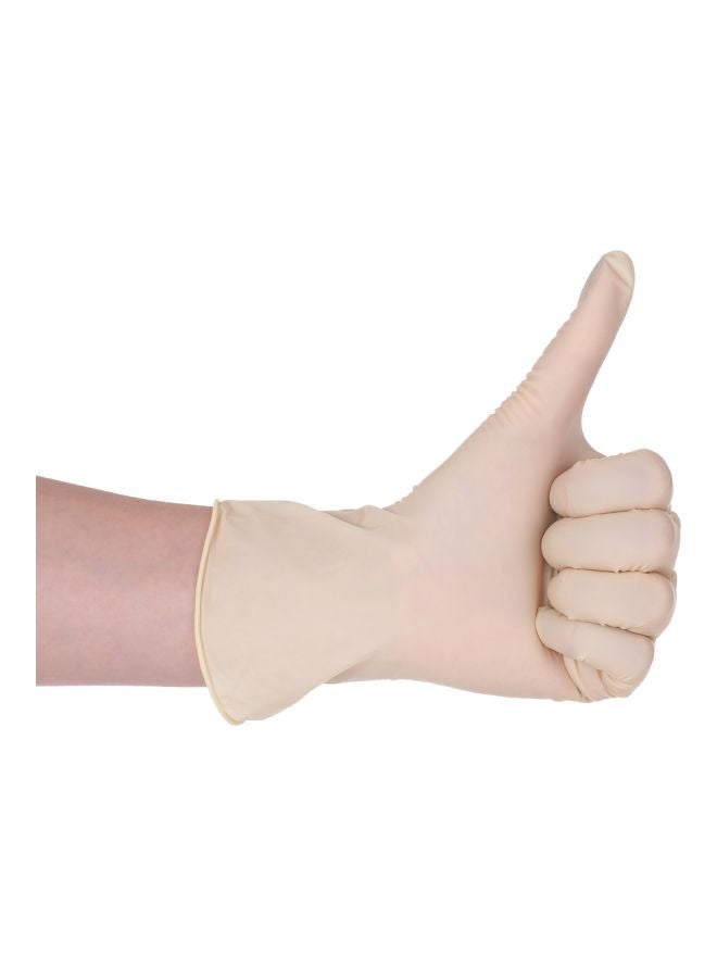 كاريفاس 100-Piece Disposable Latex Examination Gloves - Image 3
