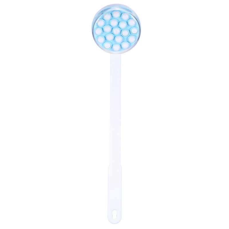 Long Handled Lotion Oil Cream Applicator Body Leg Bath Brush Massager Massaging Tool - Image 1