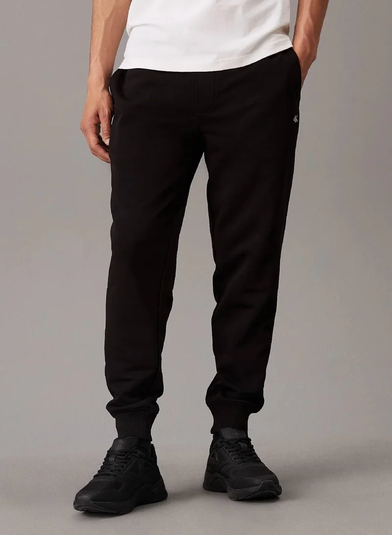 Cotton Terry Badge Joggers