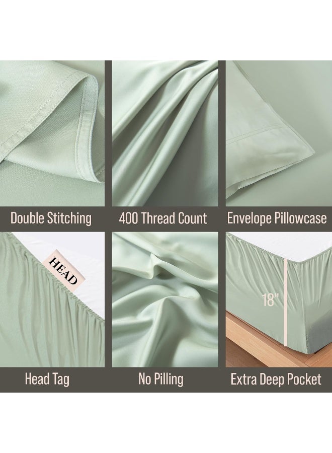 BC BELLA COTERIE Luxury Bamboo King Size Sheet Set - Image 3