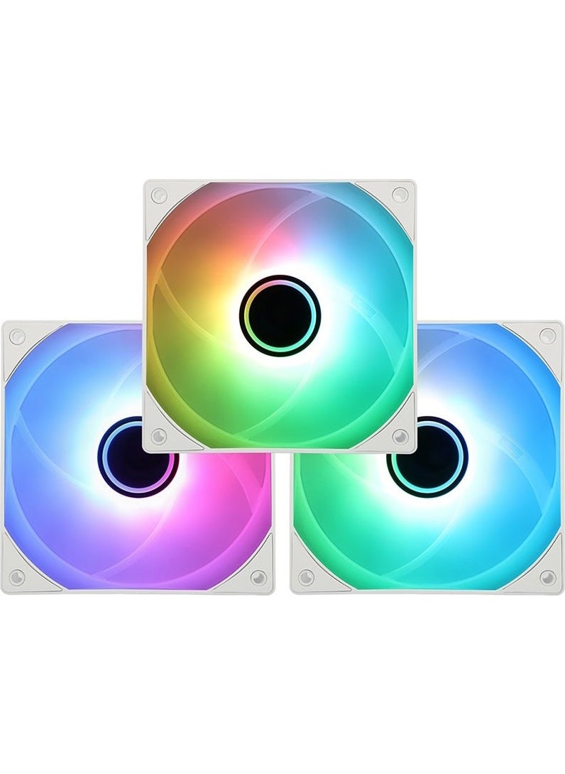 Thermalright TL-C12W-S V3 Argb 120MM White 3-Pack Case Fan  - Image 1