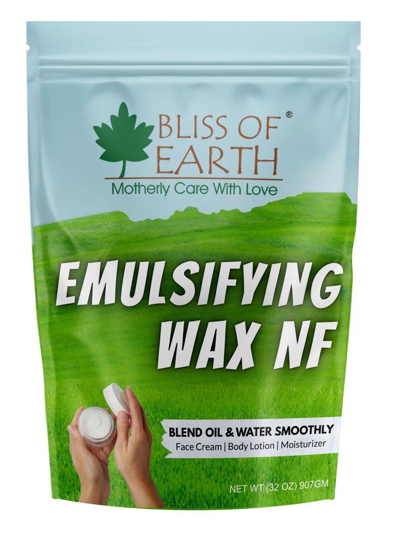 BLISS OF EARTH 32 OZ Emulsifying Wax NF Cosmetic Grade Wax Best for Soap Lotion Body Moisturizer & DIY Products 907gm - Image 1