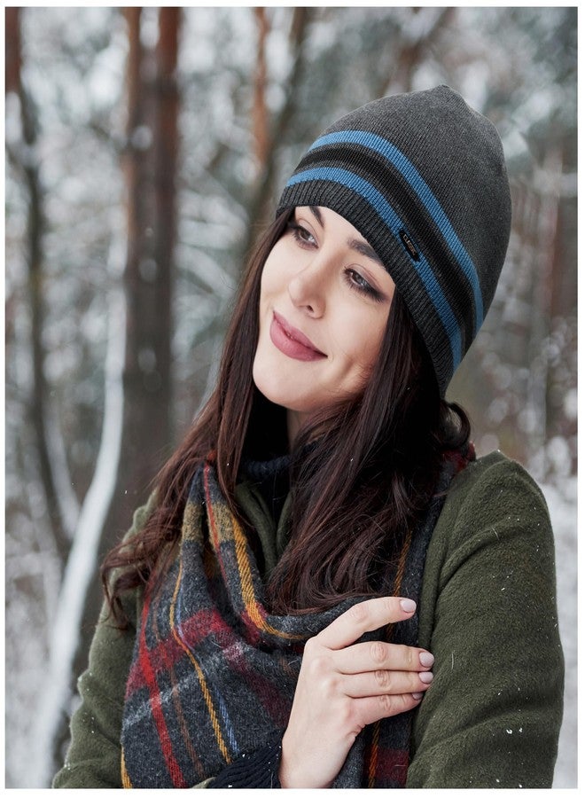 HiRui Knit Beanie Winter Hats for Men Women Kids-Warm Classic Daily Skull Cap (Dark Gray) - Image 5