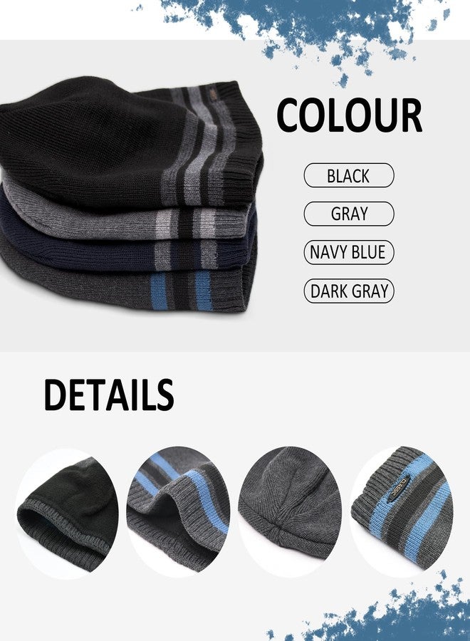 HiRui Knit Beanie Winter Hats for Men Women Kids-Warm Classic Daily Skull Cap (Dark Gray) - Image 4