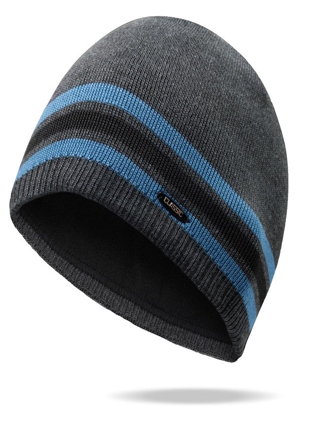 HiRui Knit Beanie Winter Hats for Men Women Kids-Warm Classic Daily Skull Cap (Dark Gray) - Image 1