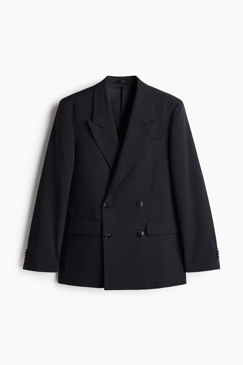 H&M  Relaxed Fit Double-breasted blazer for Men | Best Price UAE