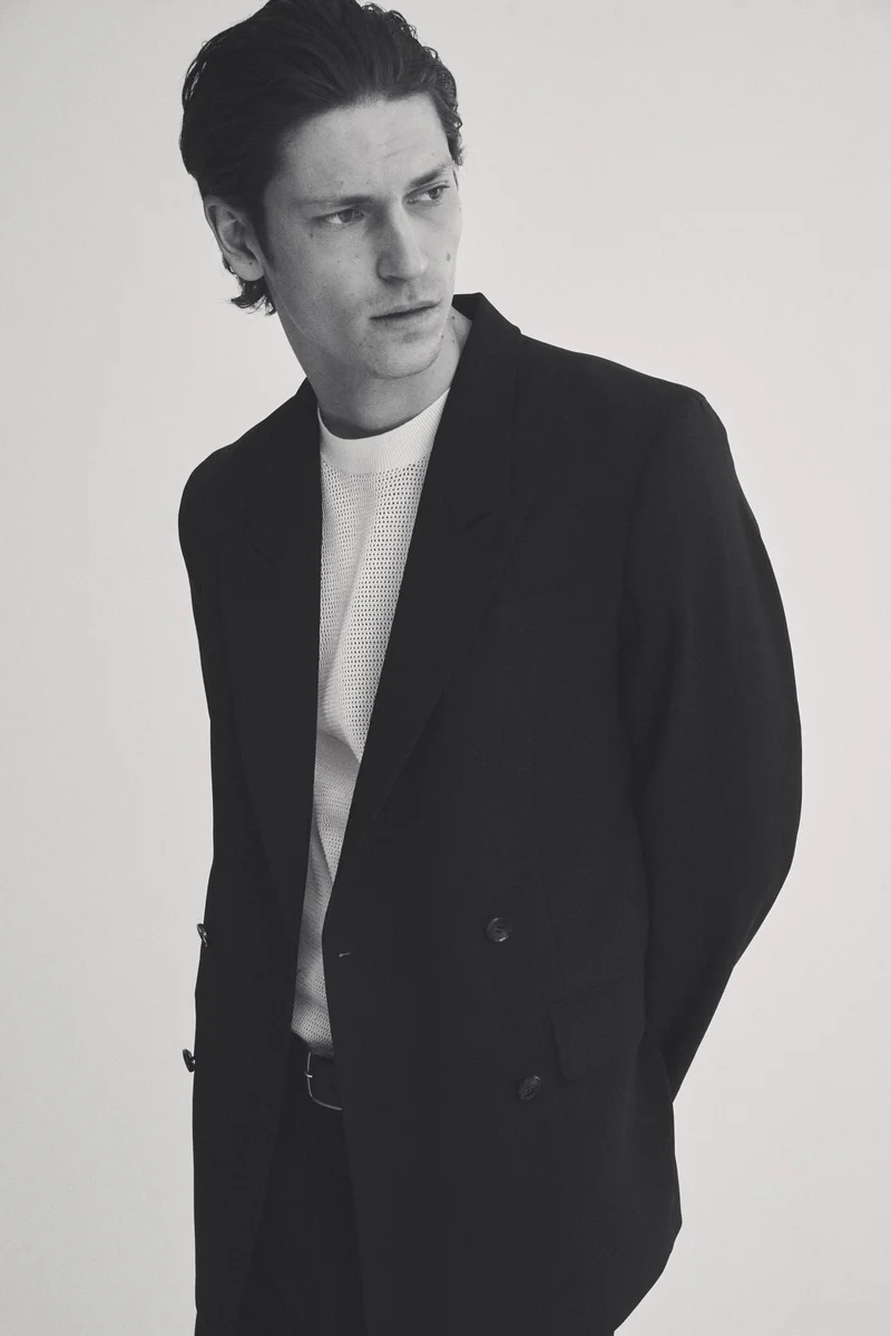 H&M  Relaxed Fit Double-breasted blazer for Men | Best Price UAE
