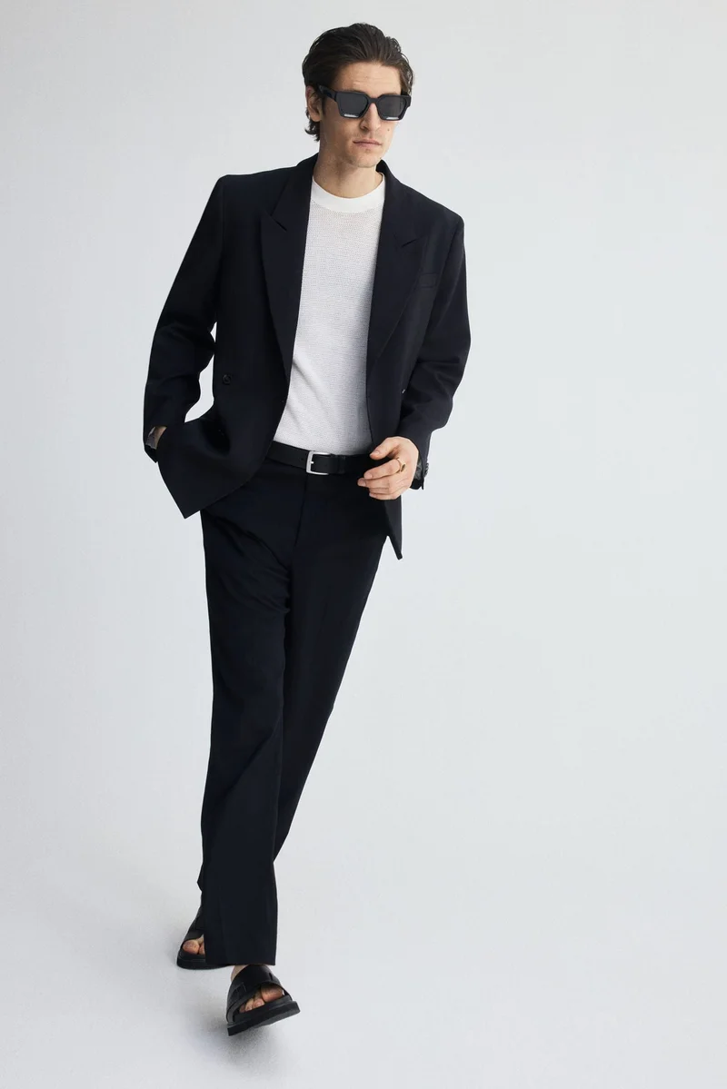 H&M  Relaxed Fit Double-breasted blazer for Men | Best Price UAE