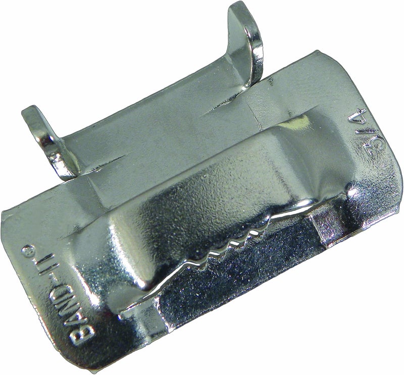 BAND-IT C25699 Stainless Steel Ear-Lokt Buckle, 3/4" Width, 100 Count