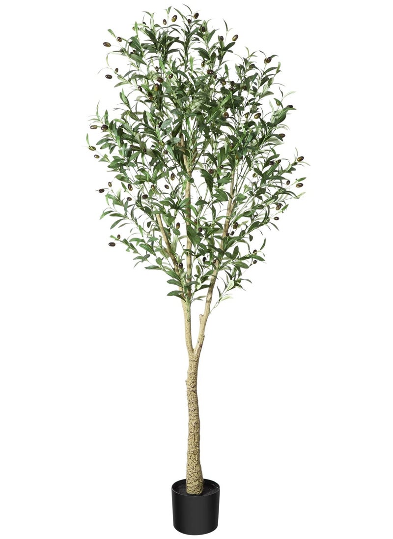 Zvezvia - Artificial Olive Tree Plant, 6 Feet Faux Topiary Silk Tree in Pot – Perfect for Indoor & Outdoor Decor, Home, Office, Garden, and Housewarming Gifts - Image 1