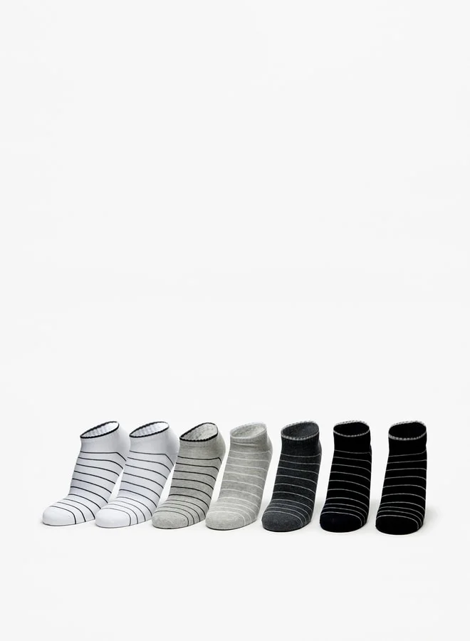 Lee Cooper Striped Ankle Length Socks - Set of 7
