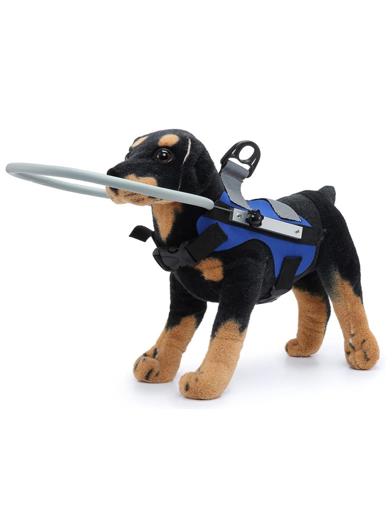 Blind Dog Safety Gear, Anti-Collision Ring for Dogs with D-Ring, Reflective Bumper Collar Blue-Upgrade - Image 5