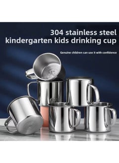 Generic 304 Stainless Steel 7cm Children's Water Cup Baby Drinking Cup Kindergarten Milk Cup Insulated Coffee Cup-Capacity:304 [7cm Cup]]  - Image 1