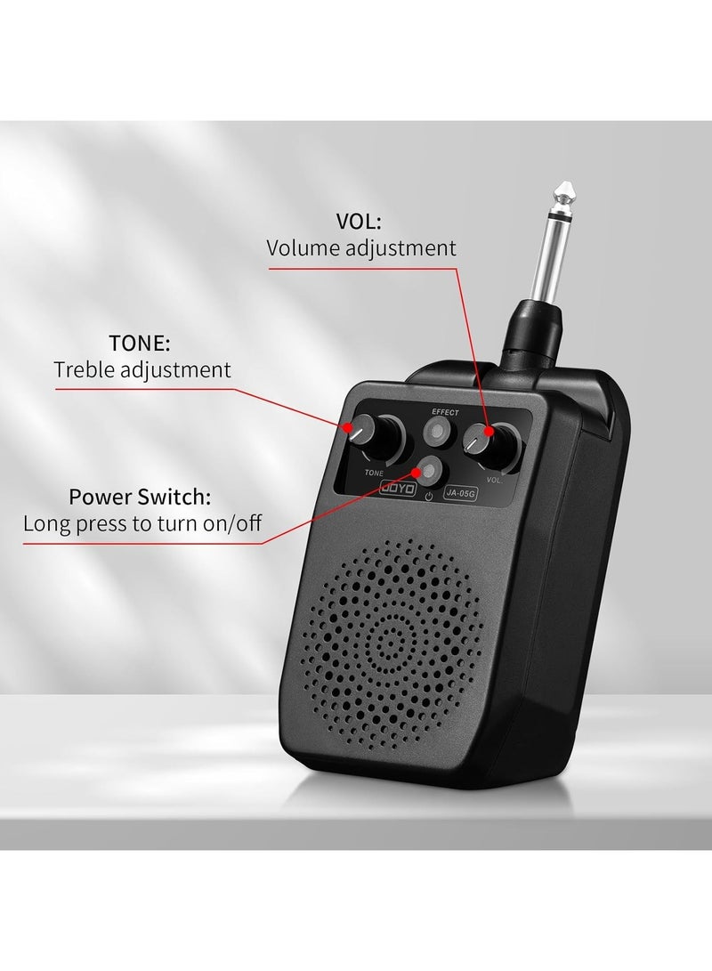 JOYO Mini Guitar Amp 5W Portable Small Electric Guitar Practice Amp Bluetooth Rechargeable Guitar Amplifier Built-in 4 Effects Clean Distortion Overdrive Reverb  - Image 5