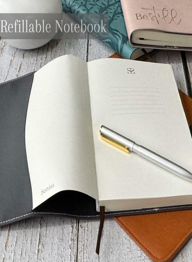 SETTINI® Lined Refill Journal Notebook for Refillable Journals - Premium A5 100 gsm Sheets Ruled Notepad 8.25 x 5.5 Inches with 256 Pages and Helpful Bookmark - Image 5