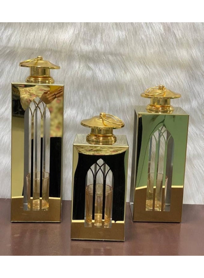 طقم فوانيس بثلاثة أحجام مختلفة لرمضان - Image 2