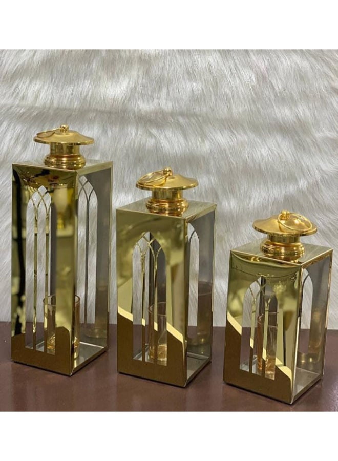 طقم فوانيس بثلاثة أحجام مختلفة لرمضان - Image 4