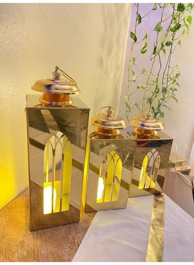 طقم فوانيس بثلاثة أحجام مختلفة لرمضان - Image 3