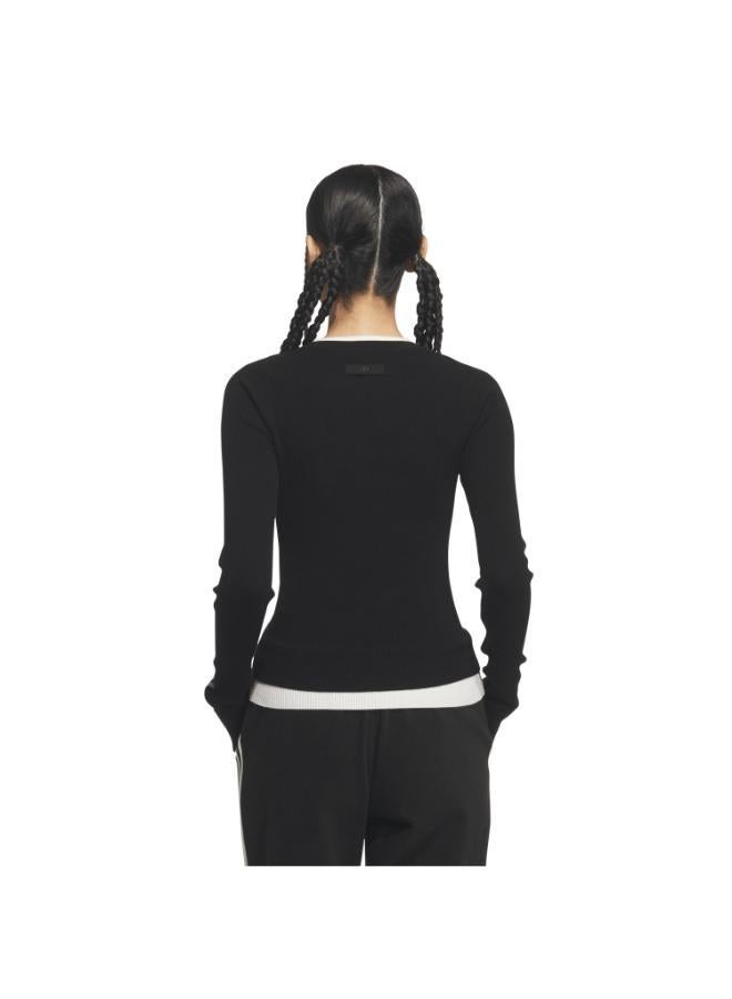 adidas Originals PREMIUM 3S BUTTON CREW Sweatshirt - Image 2