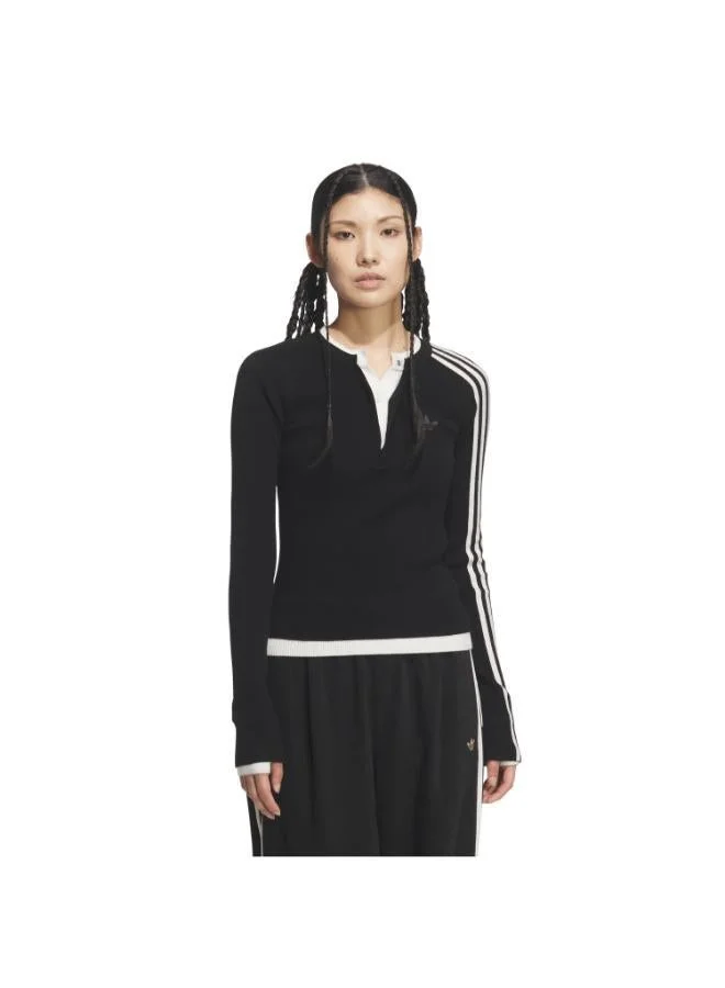 adidas Originals  PREMIUM 3S BUTTON CREW Sweatshirt for Women | Best Price UAE