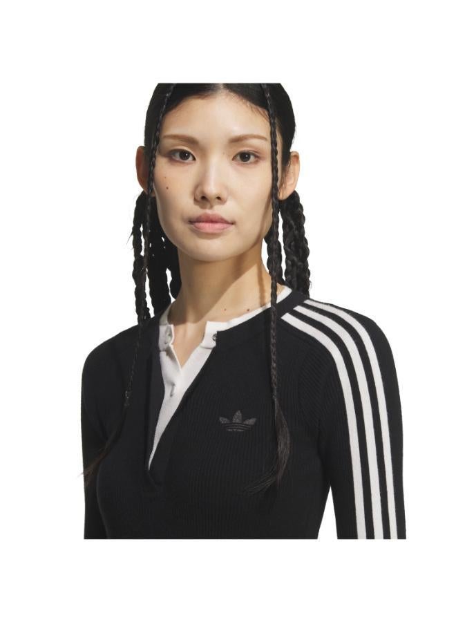 adidas Originals PREMIUM 3S BUTTON CREW Sweatshirt - Image 1