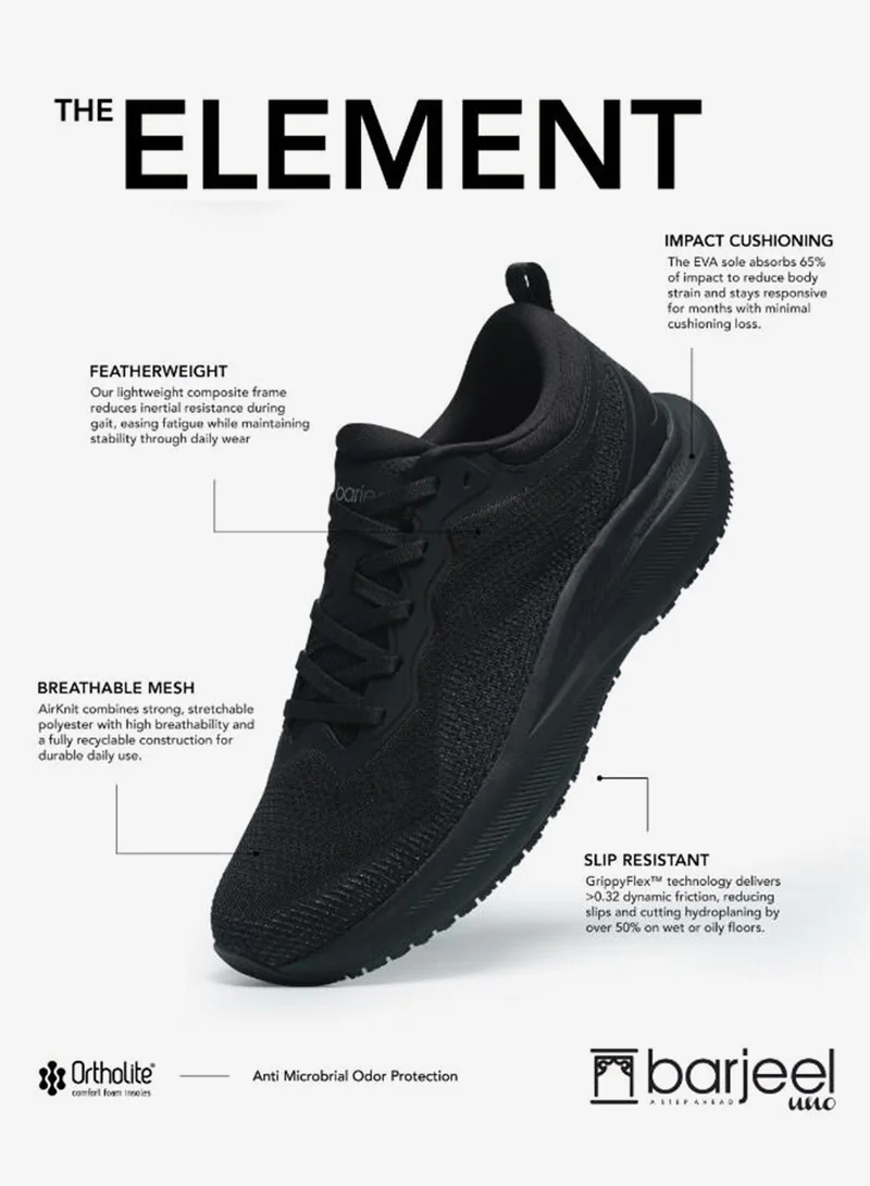 Barjeel Uno Black 008-3758 Barjeel Uno Mens Casual Laceup Shoes 689-005 Black for Men | Best Price UAE