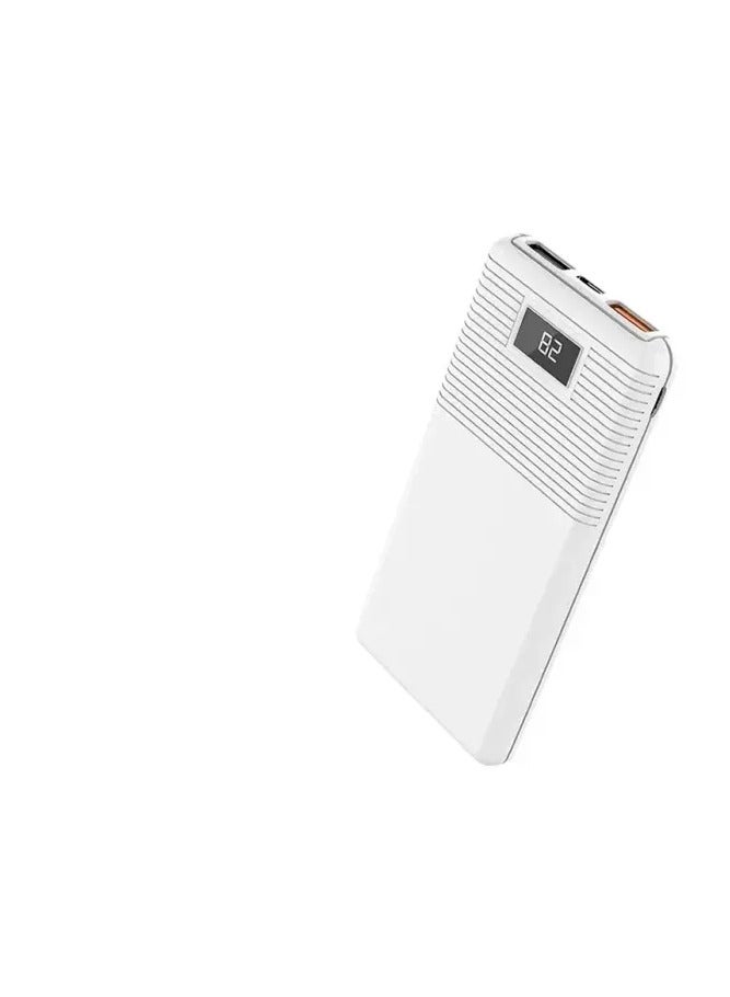 Aspor Aspor A322 Pd Power Bank 10000 Mah With Quick Charge And Digital Led Display - White - Image 3