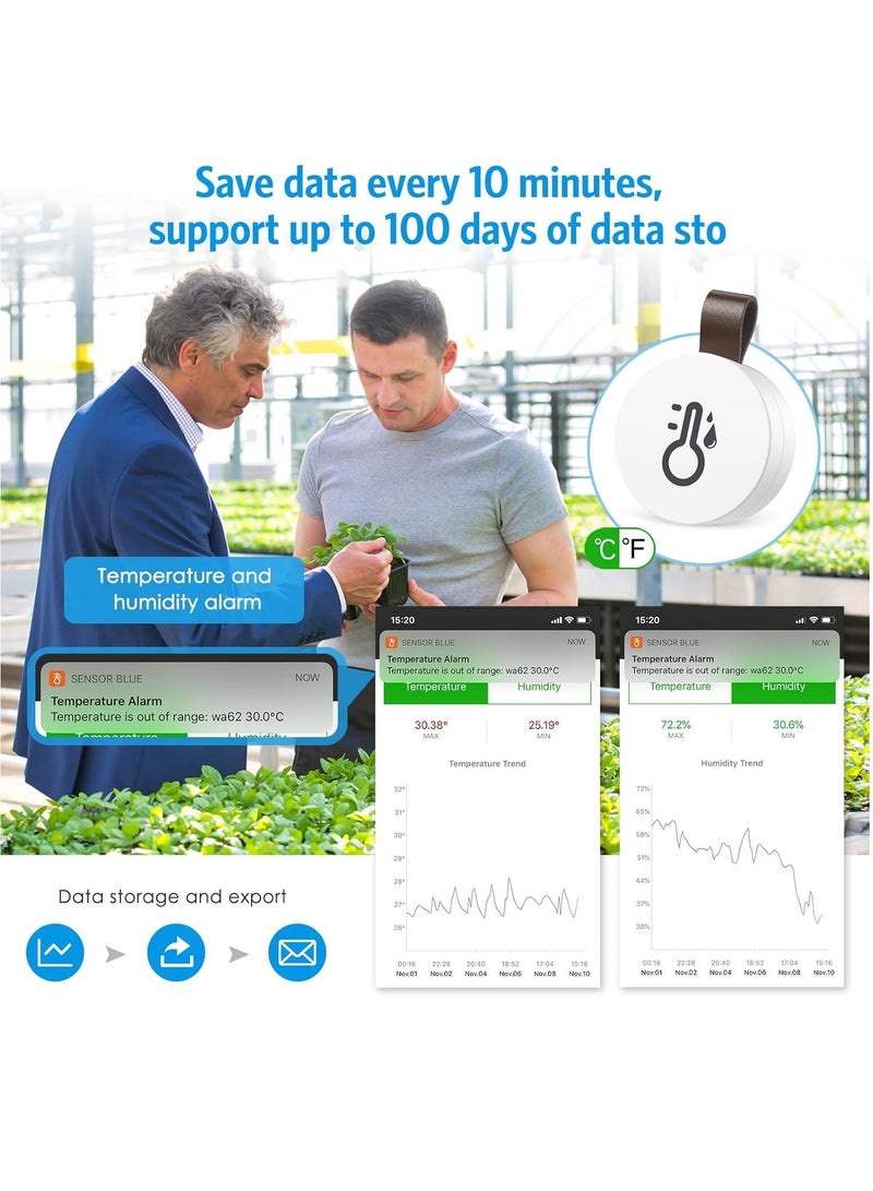 Bluetooth Thermometer and Hygrometer Wireless 2PCS - Image 3