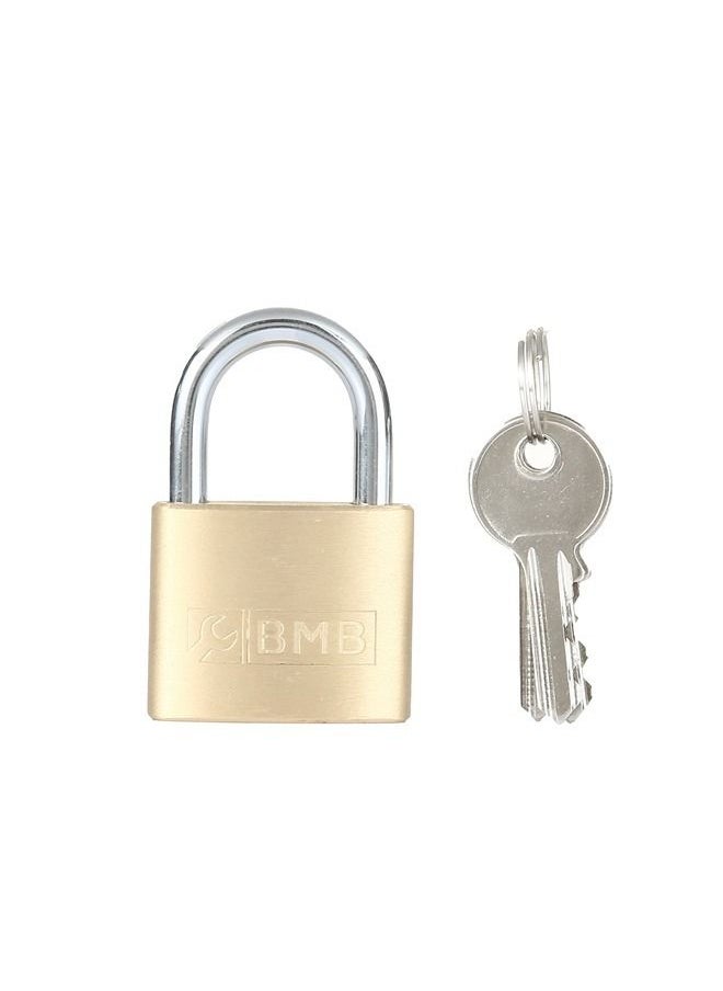 BMB tools Oval Brass Padlock Padlocks & Hasps Combination Padlocks Luggage Locks Padlocks Hasps Keyed Padlocks Gold  - Image 1