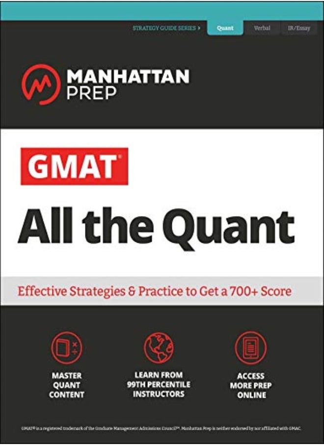 null - Gmat All The Quant The Definitive Guide To The Quant Section Of The Gmat by Manhattan Prep Paperback - Image 1