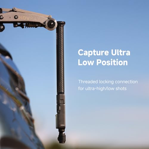 Vaxis Global Movmax Carbon Fiber Extension Tube of Blade Arm for DJI Pocket 3/Insta 360/GoPro Camera Car Mount, Capture Ultra High/Low Shots - Image 2