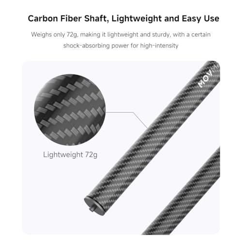 Vaxis Global Movmax Carbon Fiber Extension Tube of Blade Arm for DJI Pocket 3/Insta 360/GoPro Camera Car Mount, Capture Ultra High/Low Shots - Image 5