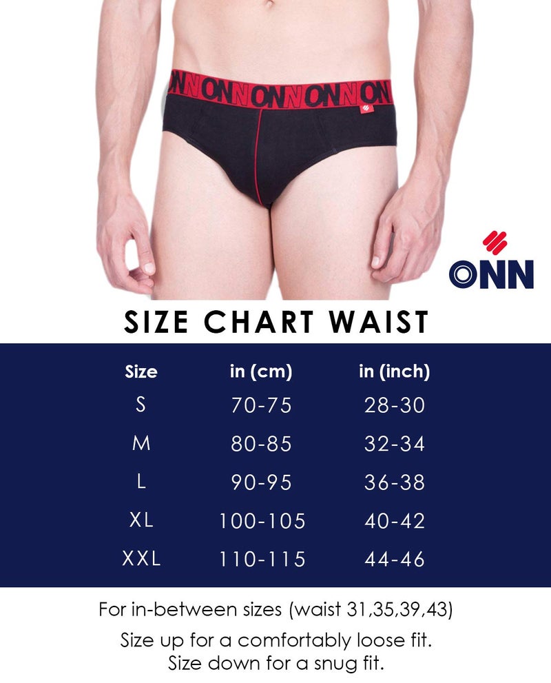 ONN Men's Cotton Brief (Pack of 4) (Colors May Vary) (8904209863867 252_Assorted_L_4PC) - Image 3