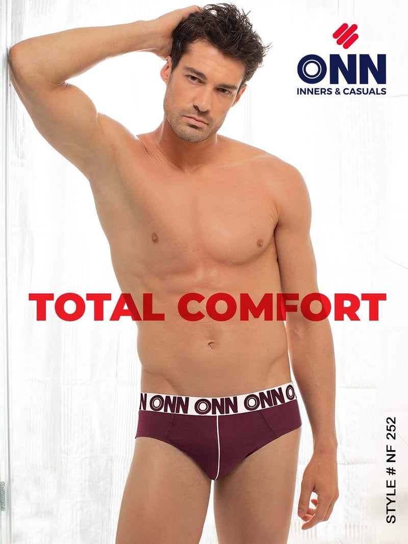 ONN Men's Cotton Brief (Pack of 4) (Colors May Vary) (8904209863867 252_Assorted_L_4PC) - Image 2