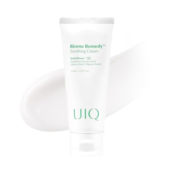 UIQ Biome Remedy Soothing Cream, Instant Soothing, Nourishing, Hydrating, Panthenol, Non Comedogenic, Hydrating daily facial moisturizer, Korean skincare 1.69 fl. oz. (50ml) - Image 1