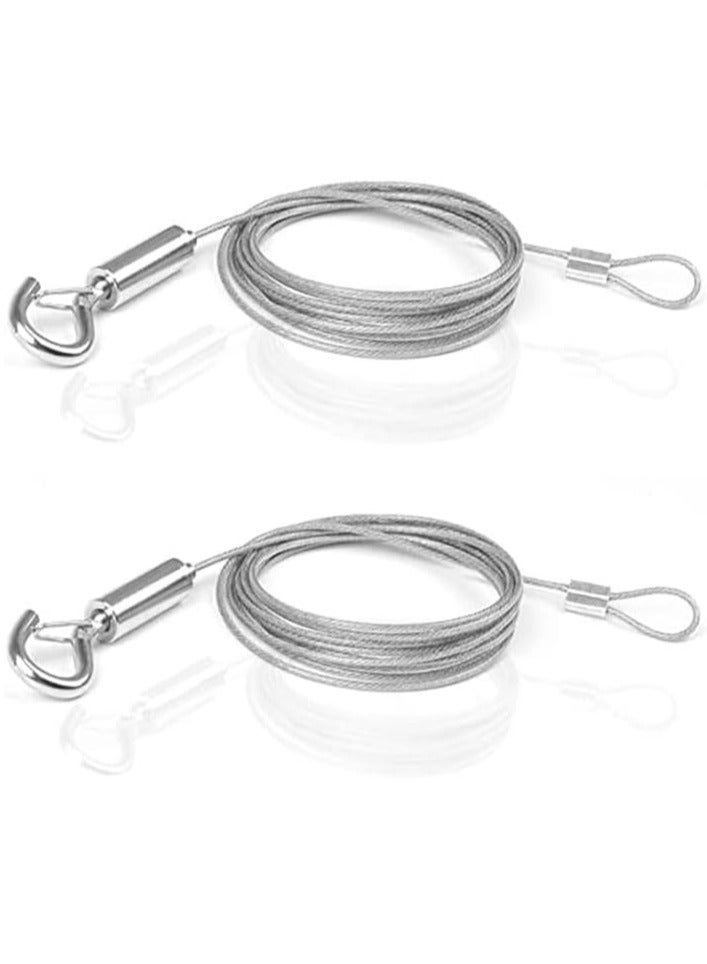 Oasisgalore 2 Pcs Adjustable Picture Hanging Rope Wires Heavy Duty Mirror Hanging Wire with Hook for Picture, Photo, Light，Curtain  - Image 1