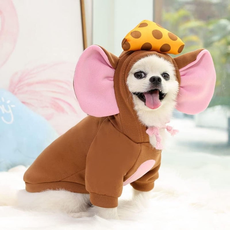 woobles Warm Dog Winter Clothes Autumn Winter Dogs Costume Jacket for Small Medium Dog Cats S-2 XL Imitation Polyester Soft - Image 4