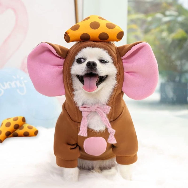 woobles Warm Dog Winter Clothes Autumn Winter Dogs Costume Jacket for Small Medium Dog Cats S-2 XL Imitation Polyester Soft - Image 5