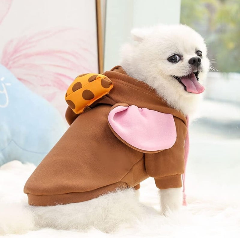 woobles Warm Dog Winter Clothes Autumn Winter Dogs Costume Jacket for Small Medium Dog Cats S-2 XL Imitation Polyester Soft - Image 3