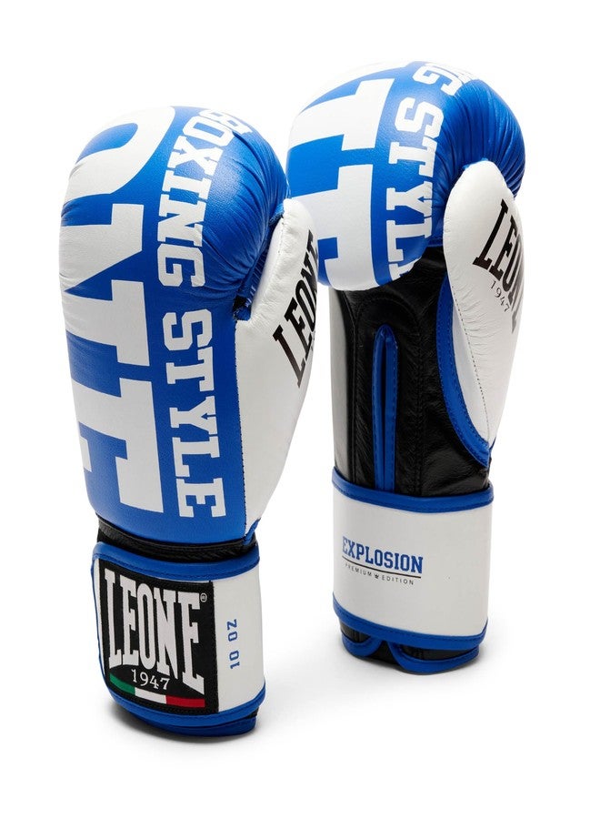 Leone 1947 Explosion Boxing Gloves Blue 14 oz - Image 1