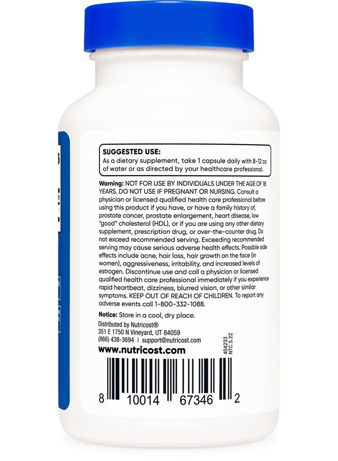 Nutricost Pregnenolone 10mg, 120 Capsules - Non-GMO, Gluten Free, Vegetarian Capsules - Image 2