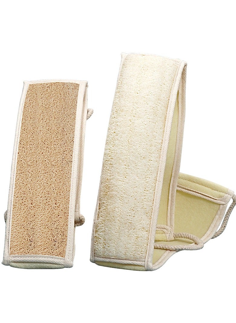 Journey Mate Natural Loofah Exfoliating Back Scrubber Beige - Image 1