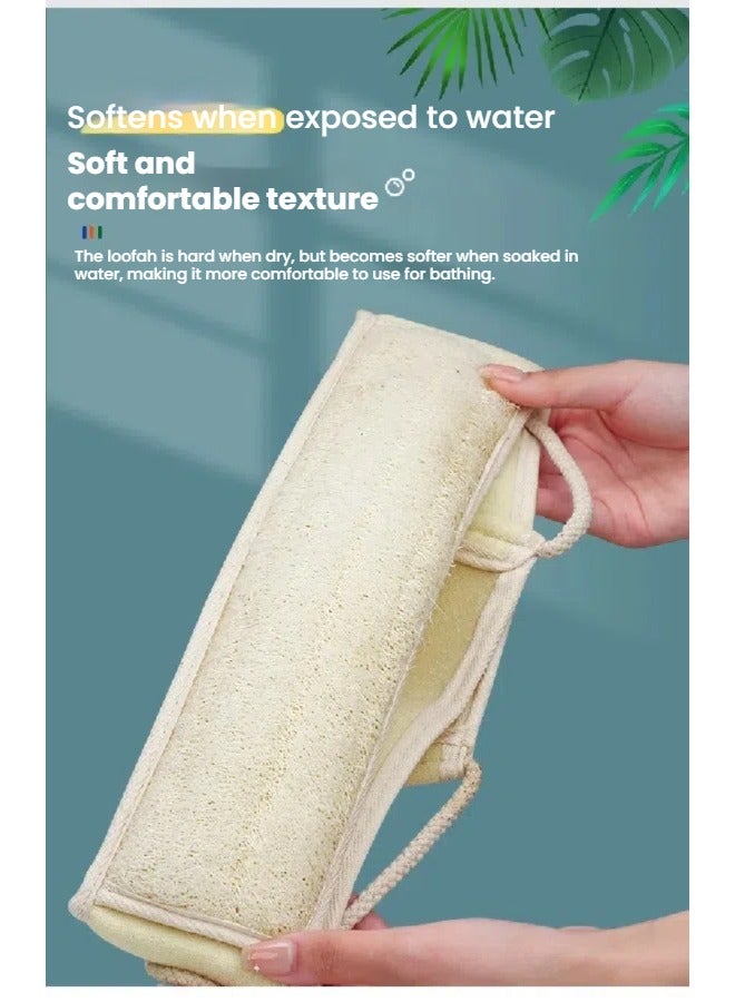 Journey Mate Natural Loofah Exfoliating Back Scrubber Beige - Image 4