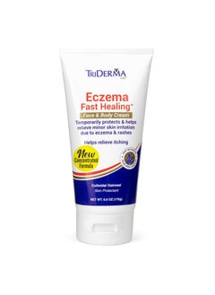 TriDerma TriDerma Eczema Cream Fast Healing Eczema Relief for Face and Body, 6.0 Ounce Tube 