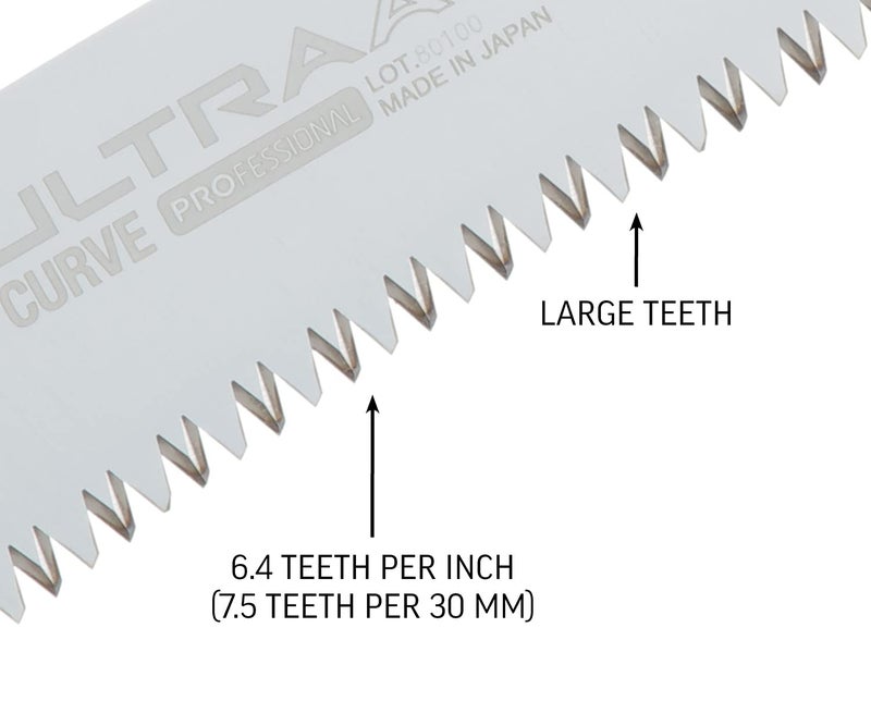 Silky Ultra Accel Professional 240mm Curved Folding Saw Large Teeth (446-24) - Image 4