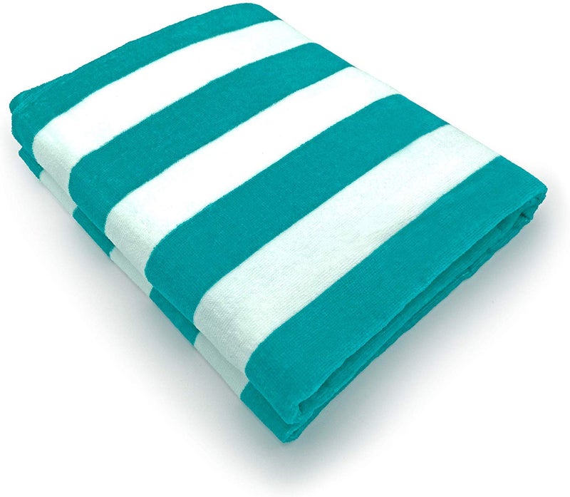 AMZ Cotton Oversized Cabana Stripe Hotel QualityLuxuriously Soft Absorbent and Plush Large Beach and Pool Towel 30x60 - Image 2