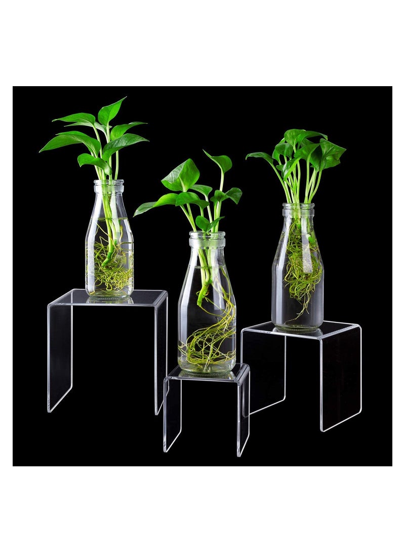 Creative Planet Creative Planet Clear Acrylic Display Riser for Figurines Pastry Cake Dessert. Table Decorations. (Square - 3", 4", 5") - Image 5